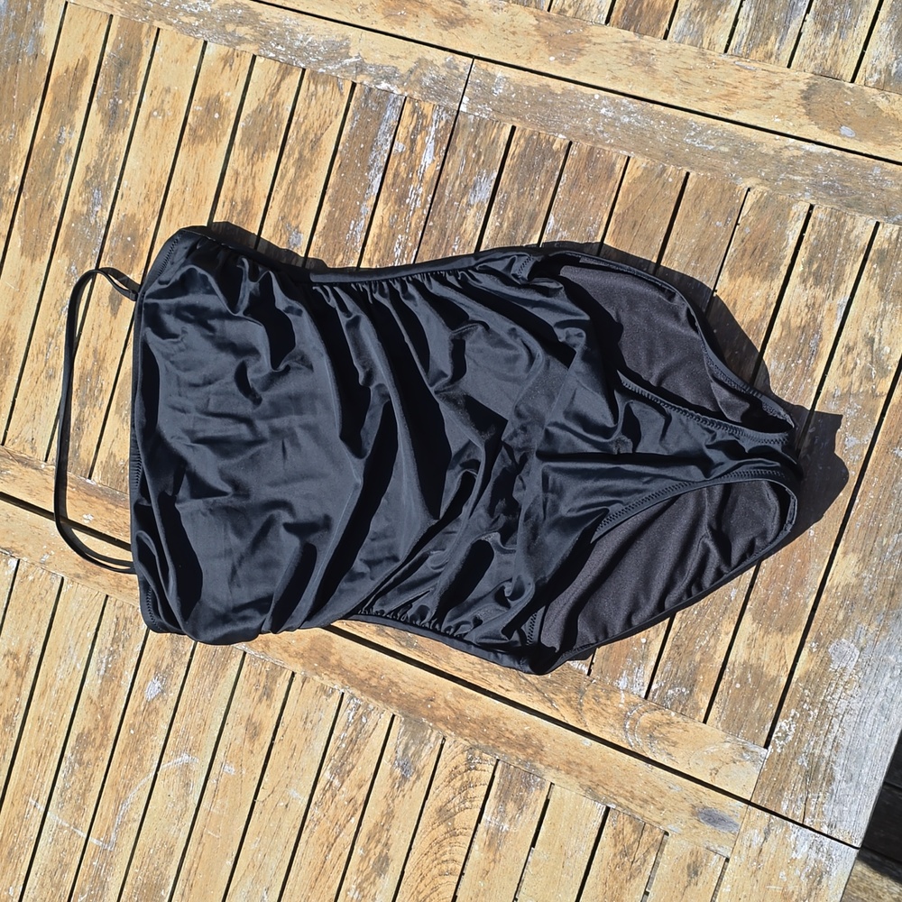 J. Crew Ruched bandeau one piece swimsuit